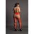 Suspender Rhinestone Pantyhose - Plus Size