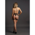 Striped, Fishnet Garterbelt - One Size