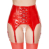 Vinyl Suspender Straps red M