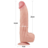 12\'\' King Sized Sliding Skin Dual Layer Dong