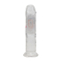 LED Vibrating Straight Cock - 6 / 15 cm - Transparent
