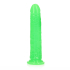Slim Realistic Dildo with Suction Cup - Glow in the Dark - 9\'\' / 22,5 cm
