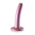 Smooth Silicone G-Spot Dildo - 5\'\' / 12 cm - Rose Gold