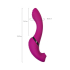 JOS Vibrator with clitoral stimulator JOS Spin, silicone, purple, 23 cm