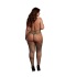 Shredded Suspender Pantyhose - Queen Size