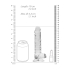 Realistic Dildo with Balls - 7 / 18 cm