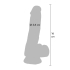 Clear Dildo TPE 16 cm