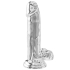 Clear Dildo TPE 18 cm