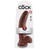 King Cock Dildo z jądrami 23cm ciemny wariat