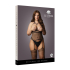 Strappy Suspender Bodystocking - Plus Size