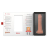 ONINDER - MEDIUM BOGOTÁ VIBRATOR DILDO 9 SPEEDS NATURAL 20 CM -O- 4.2 CM - FREE APP