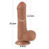 7\'\' Sliding Skin Dual Layer Dong Brown