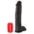 King Cock Realistyczne czarne Dildo 38,1cm