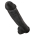 King Cock Realistyczne czarne Dildo 38,1cm