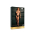 L©na - Brief with Open Crotch and Buttocks, Adjustable Sliders and Golden Details - One Size