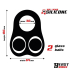 Penis Ring with Glass Balls Liquid Silicone 30 mm