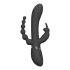 Rini - Pulse Wave Vibrating Double Penetration Rabbit - Black