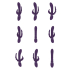 Rini - Pulse Wave Vibrating Double Penetration Rabbit - Purple