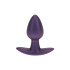Smooth Silicone Anal Plug - Small - 2.6 / 6,5 cm - Metallic Purple