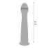 Smooth Dong Easy-Lock 19 cm