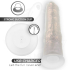 COCK MILLER - DILDO WITH SUCTION CUP, LIGHTS AND VIBRATION WITH REMOTE CONTROL WHITE 20.5 CM