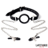 Open Mouth Gag with Nipple Clamps