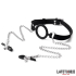 Open Mouth Gag with Nipple Clamps