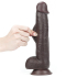 Realistyczne czarne Dildo z przyssawką 24 cm Lovetoy