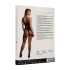 2-Piece Bra Set with Garters - One Size - Black