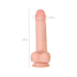 My Babe My Darling Realistic Dildo, TPE, Nude, 22 cm