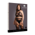 Two Piece with Halter Turtleneck and Pantie with Attached Stockings - OSX - Black