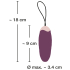 Jajeczko zdalnie sterowane 8 trybów wibracji Javida