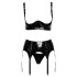 Vinyl Shelf Bra Set M