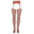 Fishnet and Lace Garterbelt Stockings - Queen Size