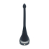 Remote Control Vibrating Silicone Tri O Cockring with Prostate Stimulator - Black