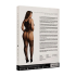 Lace Suspender Bodystocking with Round Neck - Plus Size