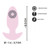 Cuties Vibrating Plug Rose