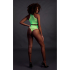 Turtle Neck and High Waist Slip - One Size - Neon Green