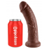 Realistyczne Dildo King Cock brązowe dł. 21,5cm