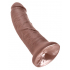 Realistyczne Dildo King Cock brązowe dł. 21,5cm