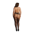 Garterbelt Stockings with Open Design - Plus Size