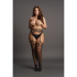 Garterbelt Stockings with Open Design - Plus Size