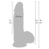 Realistic Dildo Liquid Silicone 16 cm
