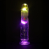 LED Vibrating Straight Cock - 7 / 18 cm - Transparent