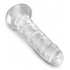 Dildo King Cock przeźroczyste z przyssawką 17,8cm