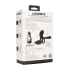 Triple Motor Vibrating Silicone Cockring - Black