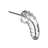 Model 16 Chastity Cock Cage with Urethral Sounding - 4.5 / 11,5 cm