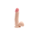Simple Pleasure dildo z wbudowanym kręgosłupem cyberskóra kolor cielisty 20cm