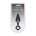 Silicone Anal Plug with Loop - M - Black