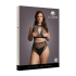 Duo Net Key-Hole Bra Set - Plus Size